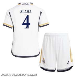 Real Madrid David Alaba #4 Kotipaita Lapsille 2023-24 Lyhythihainen (+ shortsit)